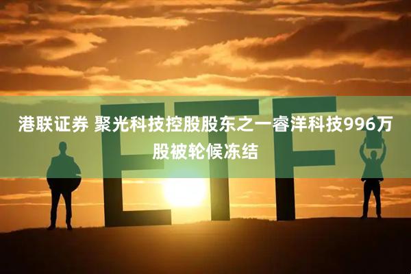 港联证券 聚光科技控股股东之一睿洋科技996万股被轮候冻结