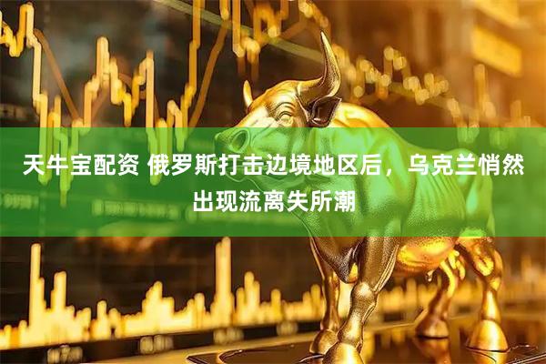 天牛宝配资 俄罗斯打击边境地区后，乌克兰悄然出现流离失所潮