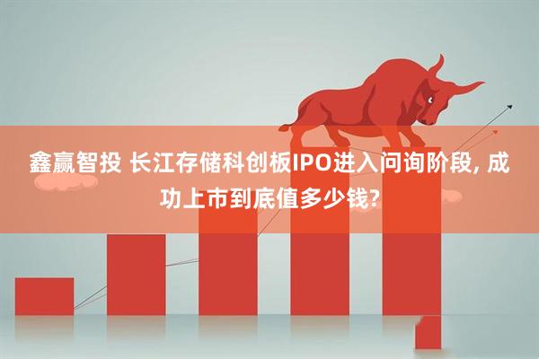 鑫赢智投 长江存储科创板IPO进入问询阶段, 成功上市到底值多少钱?